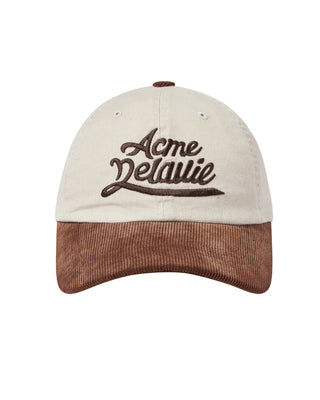 CORDUROY COLOR SCHEME BALL CAP BROWN