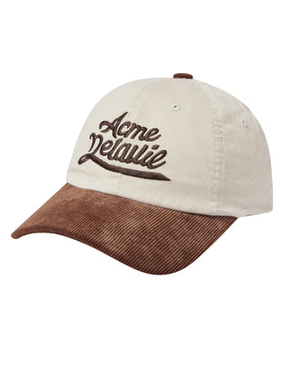 CORDUROY COLOR SCHEME BALL CAP BROWN