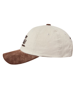 CORDUROY COLOR SCHEME BALL CAP BROWN