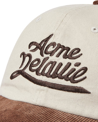 CORDUROY COLOR SCHEME BALL CAP BROWN