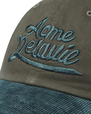 CORDUROY COLOR SCHEME BALL CAP GREEN