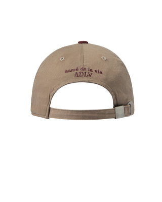 CORDUROY COLOR SCHEME BALL CAP RED
