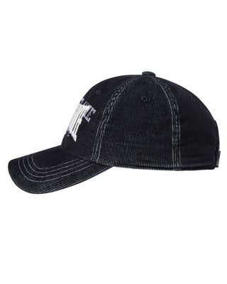 CORDUROY STITCH POINT BALL CAP BLACK