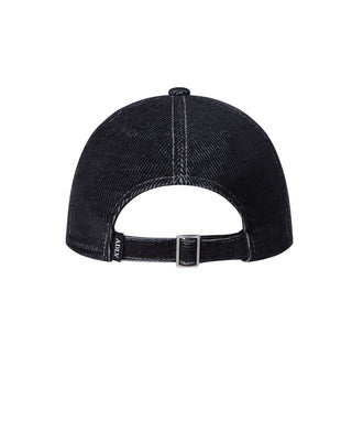 CORDUROY STITCH POINT BALL CAP BLACK
