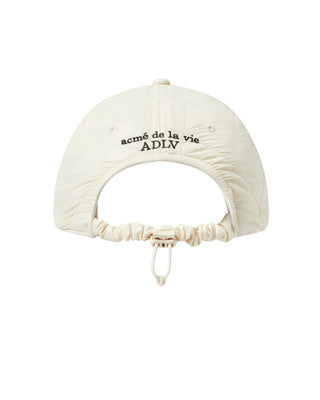 DIA QUILTED BALL CAP BEIGE