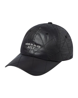 DIA QUILTED BALL CAP BLACK