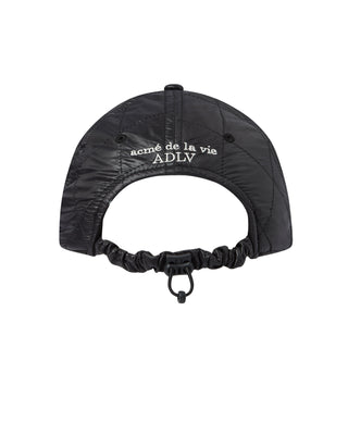 DIA QUILTED BALL CAP BLACK