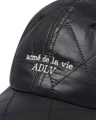 DIA QUILTED BALL CAP BLACK