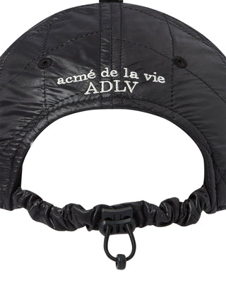 DIA QUILTED BALL CAP BLACK