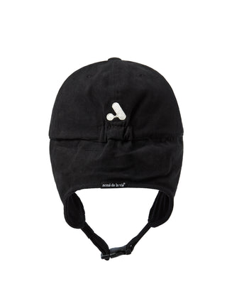 EARMUFFS PATCH BALL CAP BLACK
