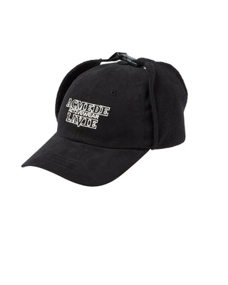 EARMUFFS PATCH BALL CAP BLACK