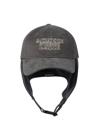 EARMUFFS PATCH BALL CAP CHARCOAL