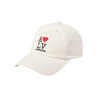 LOVE ADLV COTTON BALL CAP BEIGE