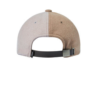 WOOL BLEND MULTI COLOR SCHEME BALL CAP BEIGE