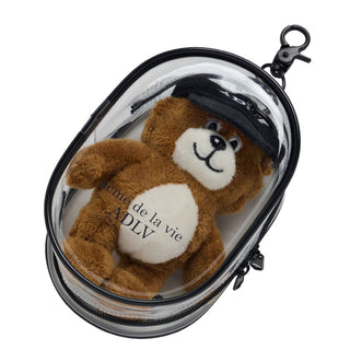 AC BEAR KEYRING BROWN