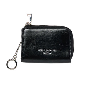 ADLV ZIPPER CARD WALLET BLACK
