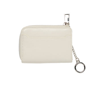ADLV ZIPPER CARD WALLET CREAM
