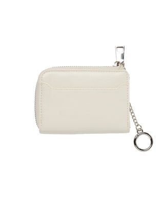 ADLV ZIPPER CARD WALLET CREAM