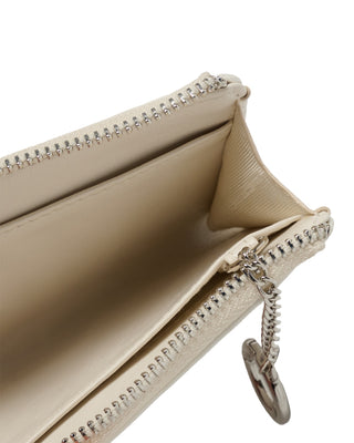 ADLV ZIPPER CARD WALLET CREAM