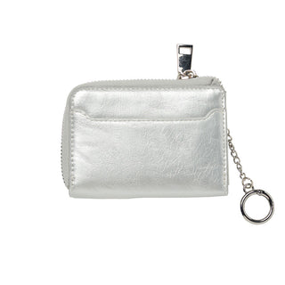ADLV ZIPPER CARD WALLET SILVER
