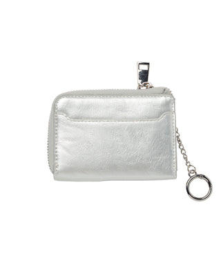 ADLV ZIPPER CARD WALLET SILVER