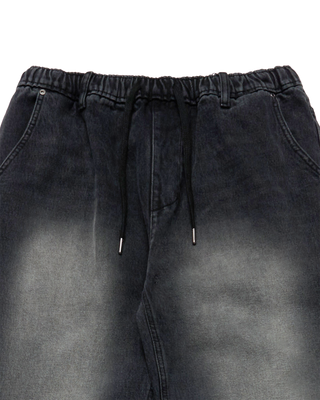 FULL BANDING WASHING DENIM PANTS BLACK