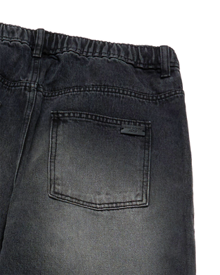 FULL BANDING WASHING DENIM PANTS BLACK