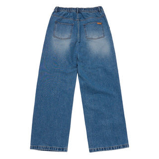 FULL BANDING WASHING DENIM PANTS BLUE