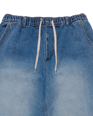 FULL BANDING WASHING DENIM PANTS BLUE