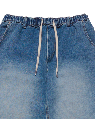 FULL BANDING WASHING DENIM PANTS BLUE