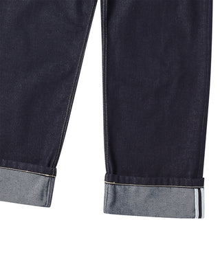 ROLL UP DENIM PANTS NAVY