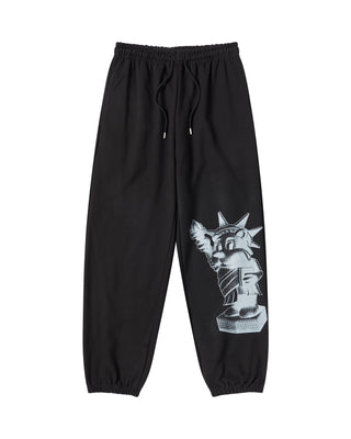 AC BEAR STATUE OF LIBERTY PANTS BLACK