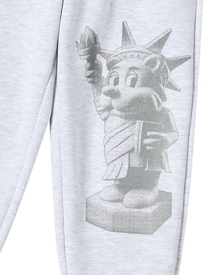KIDS AC BEAR STATUE OF LIBERTY ZURRY PANTS MELANGE