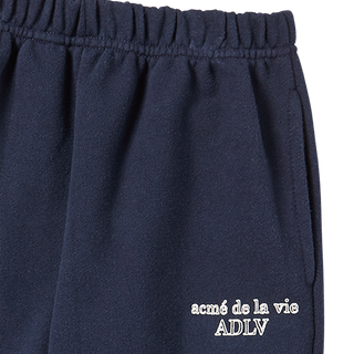 KIDS BORDER LINE BASIC LOGO LONG PANTS DARK NAVY