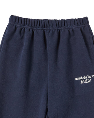 KIDS BORDER LINE BASIC LOGO LONG PANTS DARK NAVY
