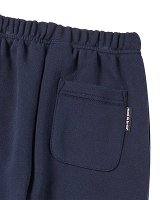 KIDS BORDER LINE BASIC LOGO LONG PANTS DARK NAVY