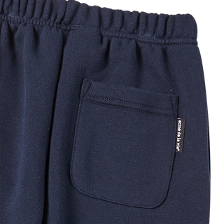 KIDS BORDER LINE BASIC LOGO LONG PANTS DARK NAVY