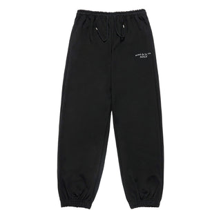 BASIC LOGO NAPPING ZURRY PANTS BLACK