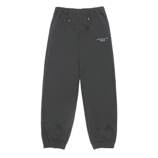 BASIC LOGO NAPPING ZURRY PANTS CHARCOAL