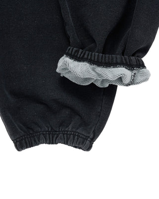 DENIM EFFECT ZURRY LONG PANTS BLACK