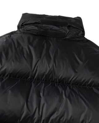 STITCH BASIC LOGO SHORT DUCK DOWN JACKET BLACK
