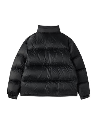 STITCH BASIC LOGO SHORT DUCK DOWN JACKET BLACK
