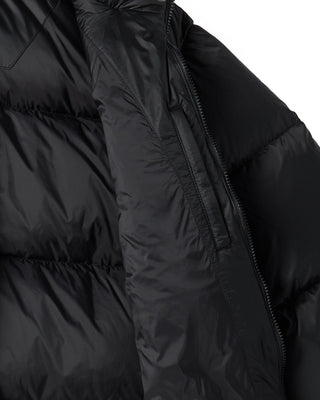 STITCH BASIC LOGO SHORT DUCK DOWN JACKET BLACK