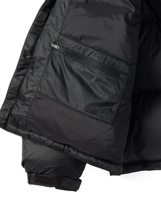 STITCH BASIC LOGO SHORT DUCK DOWN JACKET BLACK