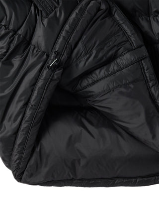 STITCH BASIC LOGO SHORT DUCK DOWN JACKET BLACK