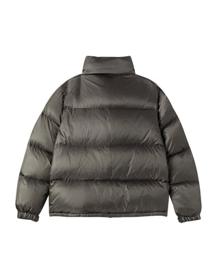 STITCH BASIC LOGO SHORT DUCK DOWN JACKET DARK KHAKI