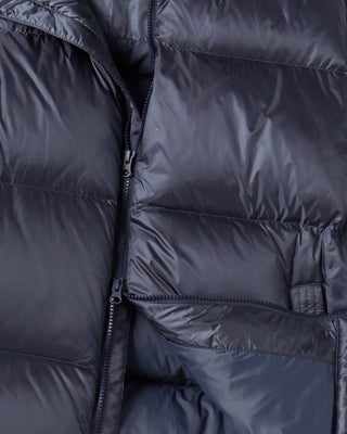 STITCH BASIC LOGO SHORT DUCK DOWN JACKET NAVY