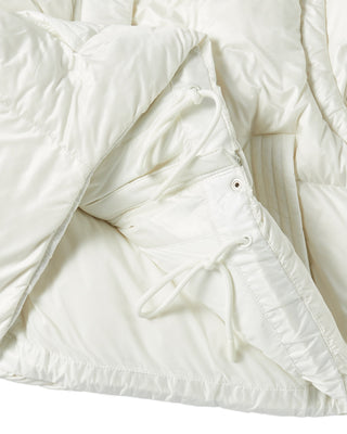 WOMAN DETACHABLE CROP DUCK DOWN JACKET IVORY