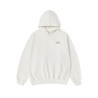 AC BEAR BASIC LOGO HOODIE CREAM