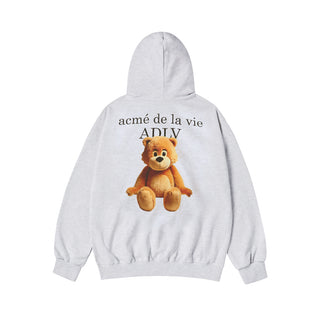 AC BEAR BASIC LOGO HOODIE MELANGE